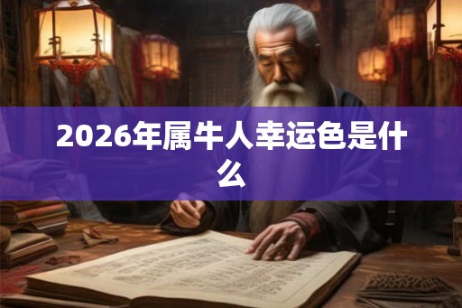 2026年属牛人幸运色是什么