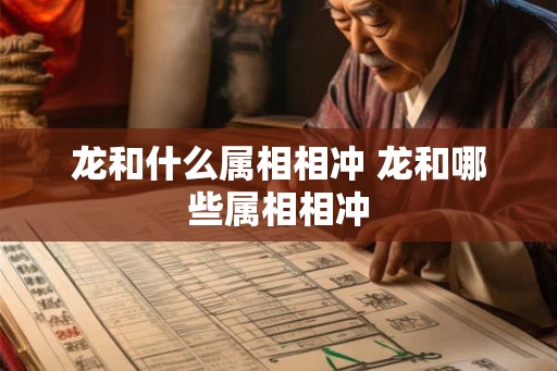龙和什么属相相冲 龙和哪些属相相冲