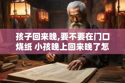 孩子回来晚,要不要在门口烧纸 小孩晚上回来晚了怎样做 孩子回来晚,要不要在门口烧纸 小孩晚上回来晚了怎样做