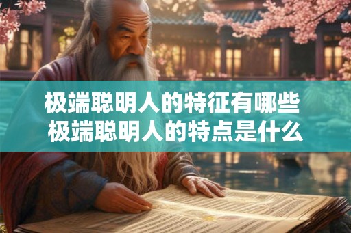 极端聪明人的特征有哪些 极端聪明人的特点是什么