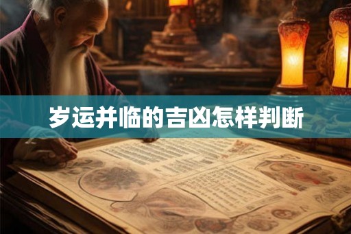 岁运并临的吉凶怎样判断