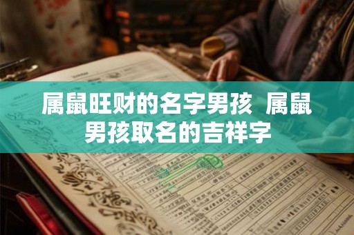 属鼠旺财的名字男孩 属鼠男孩取名的吉祥字 属鼠旺财的名字男孩 属鼠男孩取名的吉祥字