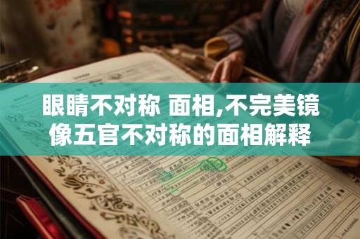 眼睛不对称 面相,不完美镜像五官不对称的面相解释