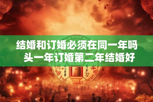 结婚和订婚必须在同一年吗  头一年订婚第二年结婚好不好