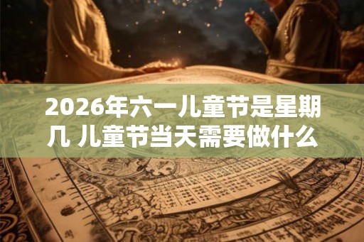 2026年六一儿童节是星期几 儿童节当天需要做什么