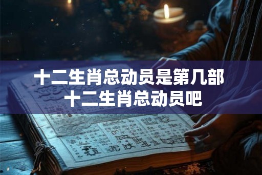 十二生肖总动员是第几部  十二生肖总动员吧