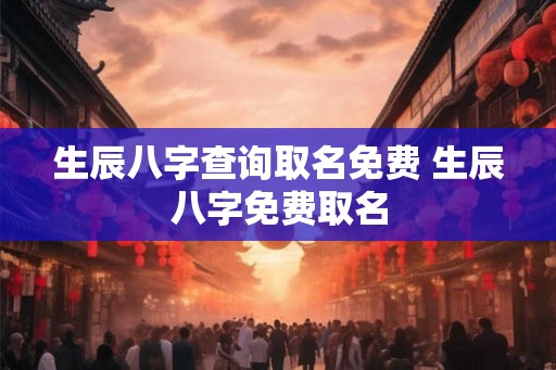 生辰八字查询取名免费 生辰八字免费取名 生辰八字查询取名免费 生辰八字免费取名
