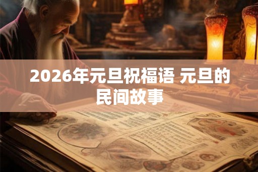 2026年元旦祝福语 元旦的民间故事