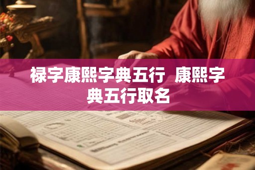 禄字康熙字典五行 康熙字典五行取名 禄字康熙字典五行 康熙字典五行取名