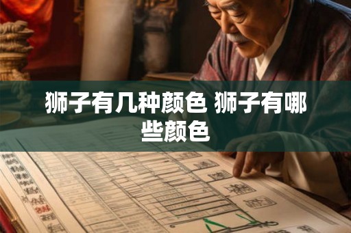 狮子有几种颜色 狮子有哪些颜色