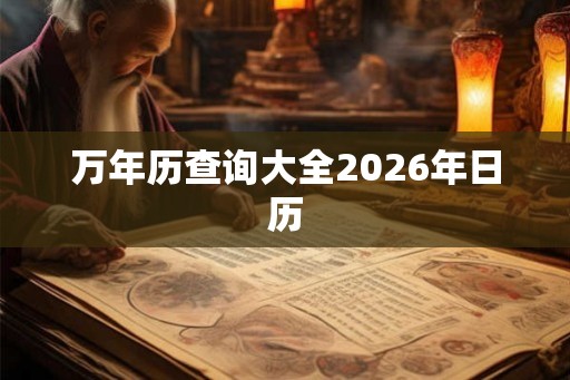 万年历查询大全2026年日历