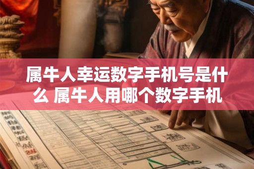 属牛人幸运数字手机号是什么 属牛人用哪个数字手机号吉利