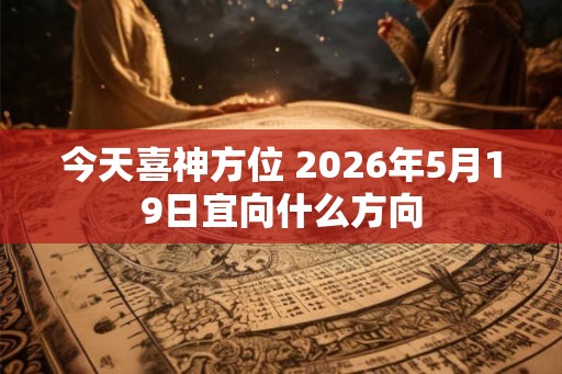 今天喜神方位 2026年5月19日宜向什么方向