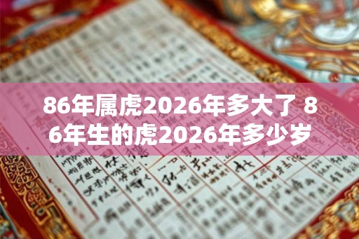 86年属虎2026年多大了 86年生的虎2026年多少岁 86年属虎2026年多大了 86年生的虎2026年多少岁