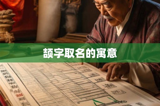 颉字取名的寓意