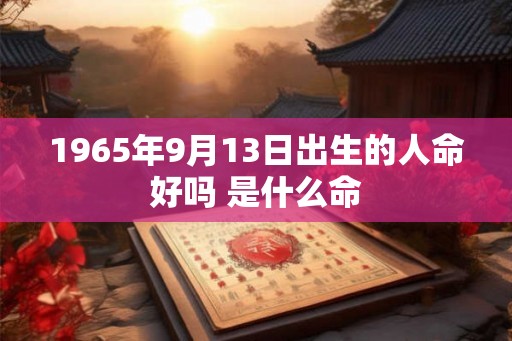 1965年9月13日出生的人命好吗 是什么命 1965年9月13日出生的人命好吗 是什么命