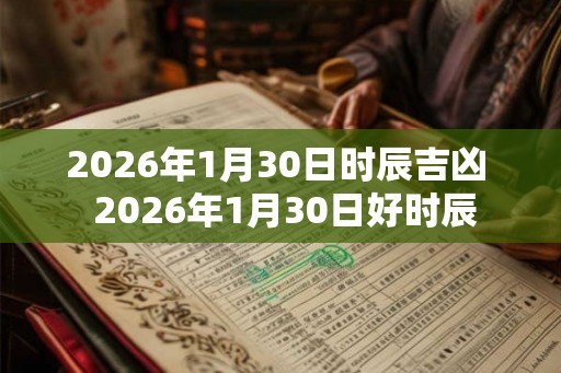 2026年1月30日时辰吉凶 2026年1月30日好时辰 2026年1月30日时辰吉凶 2026年1月30日好时辰