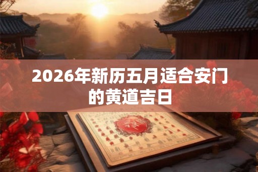 2026年新历五月适合安门的黄道吉日