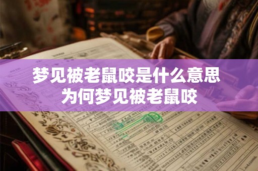 梦见被老鼠咬是什么意思 为何梦见被老鼠咬