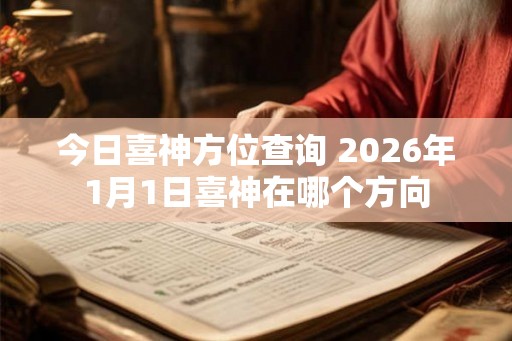 今日喜神方位查询 2026年1月1日喜神在哪个方向 今日喜神方位查询 2026年1月1日喜神在哪个方向
