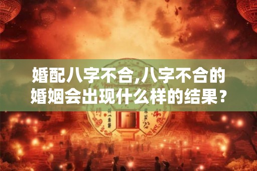 婚配八字不合,八字不合的婚姻会出现什么样的结果？