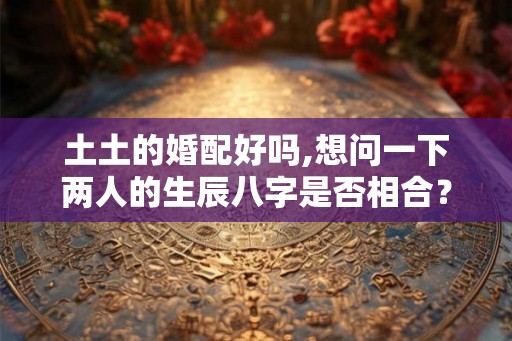土土的婚配好吗,想问一下两人的生辰八字是否相合？