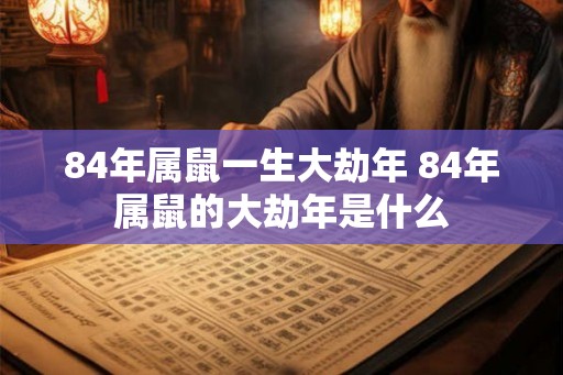 84年属鼠一生大劫年 84年属鼠的大劫年是什么