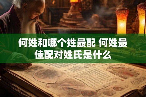 何姓和哪个姓最配 何姓最佳配对姓氏是什么