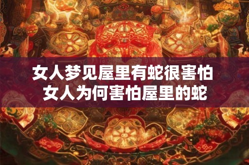 女人梦见屋里有蛇很害怕 女人为何害怕屋里的蛇