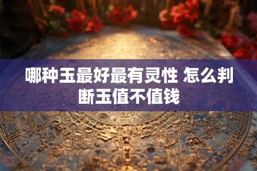 哪种玉最好最有灵性 怎么判断玉值不值钱