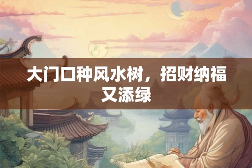 大门口种风水树，招财纳福又添绿