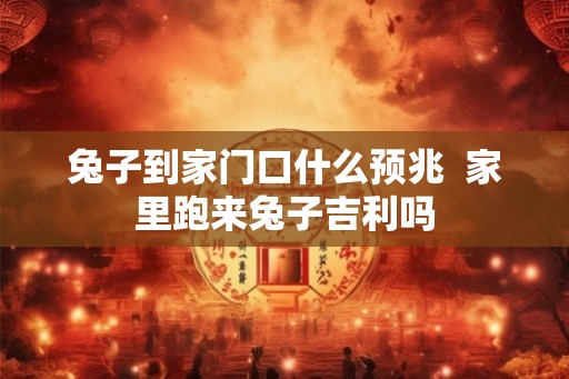 兔子到家门口什么预兆  家里跑来兔子吉利吗