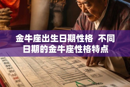 金牛座出生日期性格 不同日期的金牛座性格特点 金牛座出生日期性格 不同日期的金牛座性格特点