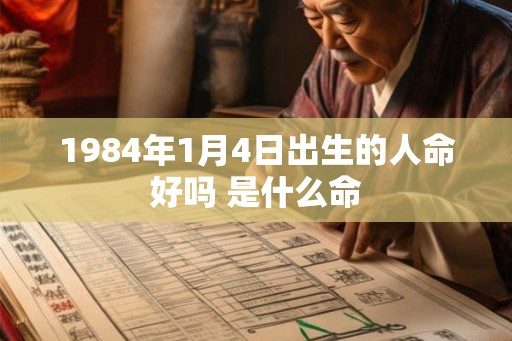 1984年1月4日出生的人命好吗 是什么命