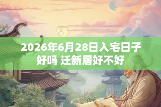 2026年6月28日入宅日子好吗 迁新居好不好