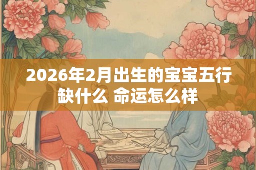 2026年2月出生的宝宝五行缺什么 命运怎么样