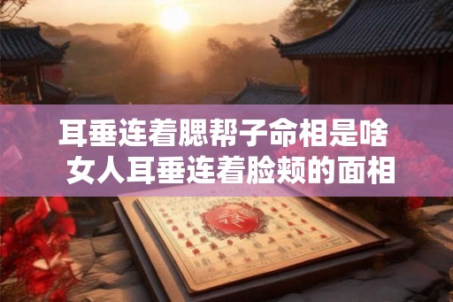 耳垂连着腮帮子命相是啥 女人耳垂连着脸颊的面相 耳垂连着腮帮子命相是啥 女人耳垂连着脸颊的面相