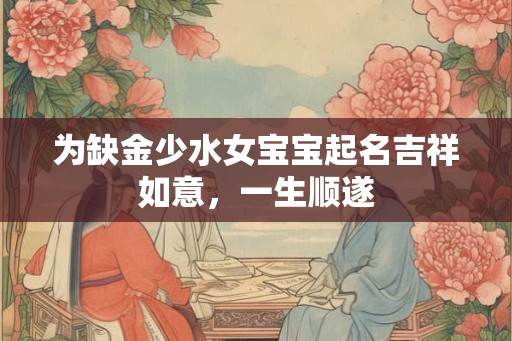 为缺金少水女宝宝起名吉祥如意，一生顺遂