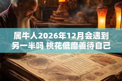 属牛人2026年12月会遇到另一半吗 桃花低靡善待自己