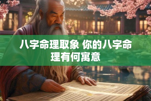 八字命理取象 你的八字命理有何寓意