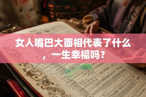 女人嘴巴大面相代表了什么，一生幸福吗？