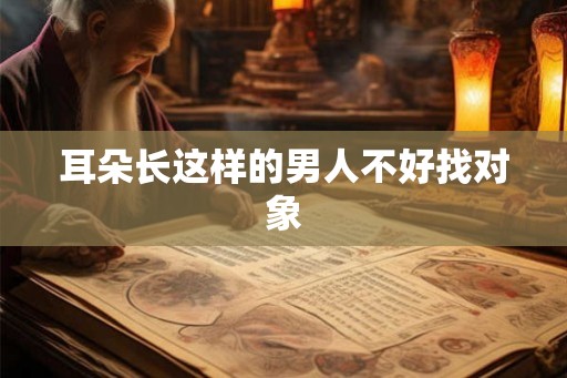 耳朵长这样的男人不好找对象