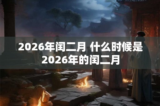 2026年闰二月 什么时候是2026年的闰二月