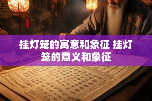 挂灯笼的寓意和象征 挂灯笼的意义和象征