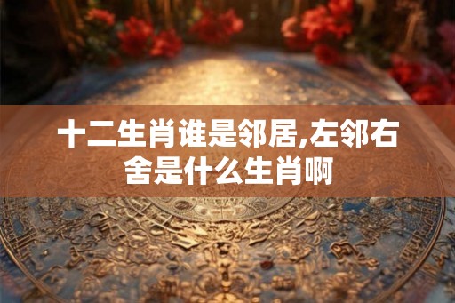 十二生肖谁是邻居,左邻右舍是什么生肖啊