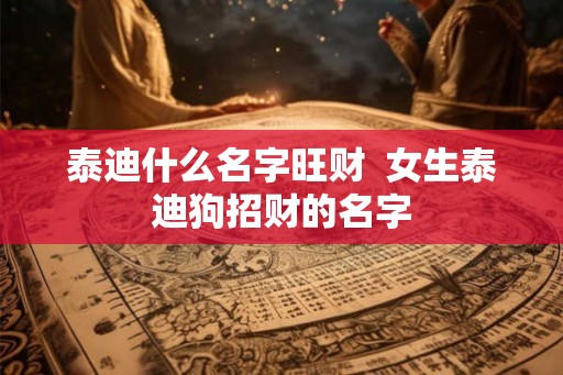泰迪什么名字旺财  女生泰迪狗招财的名字
