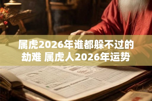 属虎2026年谁都躲不过的劫难 属虎人2026年运势
