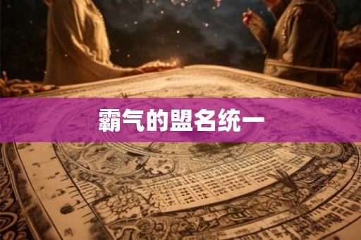 霸气的盟名统一