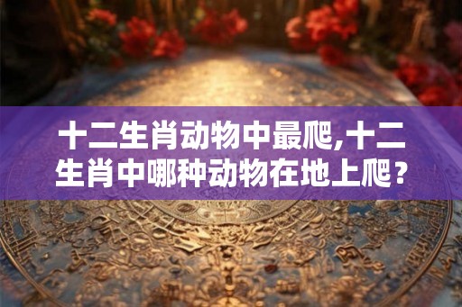 十二生肖动物中最爬,十二生肖中哪种动物在地上爬？