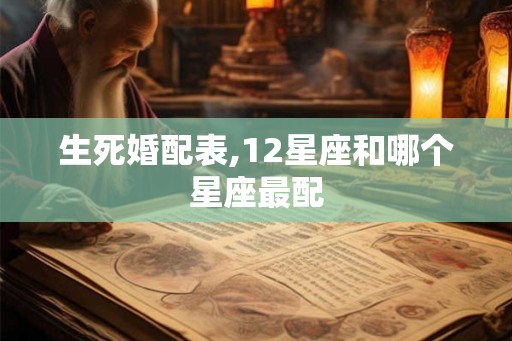生死婚配表,12星座和哪个星座最配 生死婚配表,12星座和哪个星座最配